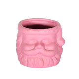 Pink Santa Head Pot