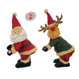 Singing Santa & Reindeer Characters (37.5cm) (Assorted)
