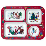 Red Festive Friends Compartment Tray (31cm)