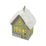 Felt House Hanging Decoration with LED Lights (8.5cm)