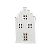 White Ceramic House Ornament (11cm)