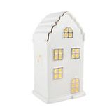 White Christmas Ceramic House Ornament (15cm)