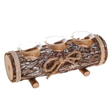 Cabin Log Triple Tealight Holder