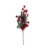 Pine Spray with Red Balls & Berries (65cm)