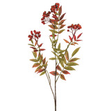 Orange Berry Leaf Spray (84cm)