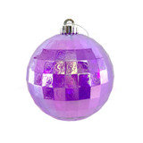 Purple Disco Ball Bauble (12cm)