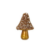 Copper Sequin & Glitter Mushroom Hanging Decoration (12cm x 7.5cm)