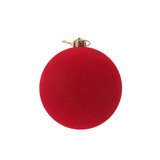 Rich Red Velvety Bauble (15cm)