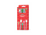Christmas Pencils & Rubbers (Pack of 5)
