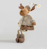 Brown Plush Floppy Leg Moose Character (71cm)