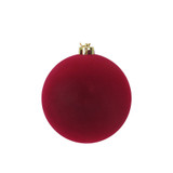 Deep Burgundy Velvet Bauble (15cm)