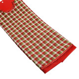 Red and Green Check Print Christmas Tree Skirt (120cm)