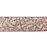 Red Shiny Berry Natural Ribbon (2.5inch)