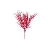 Red Flocked Twig Spray (45cm)