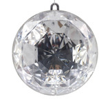 Silver Diamond Round Hanging Ornament (16cm)