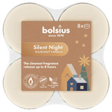 Bolsius True Glow Silent Night Maxi Tea Lights (Pack of 8)