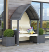 AFK Cottage Arbour -  Charcoal and Cream