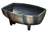 Medium Wooden Barrel Effect Trough