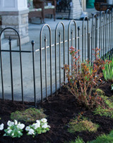 Black Triple Arch Fence Section 