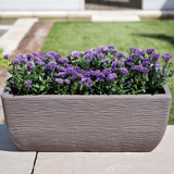 Stewart 60cm Cotswold Trough Planter - Dark Brown