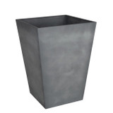 40cm Dark Grey Tall Square Beton Planter