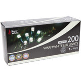 200 Frosted Warm White LED Christmas Lights - Discontinued