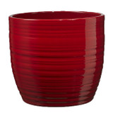 Bergamo Red Christmas Ceramic Pot (14cm)