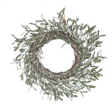 Misletoe Frosted Wreath Misletoe Frosted Wreath