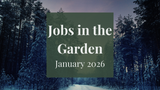 Jobs in the Garden: January 2026