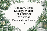 Use 80% Less Energy: Warm Lit Outdoor Christmas Decoration Ideas (UK)