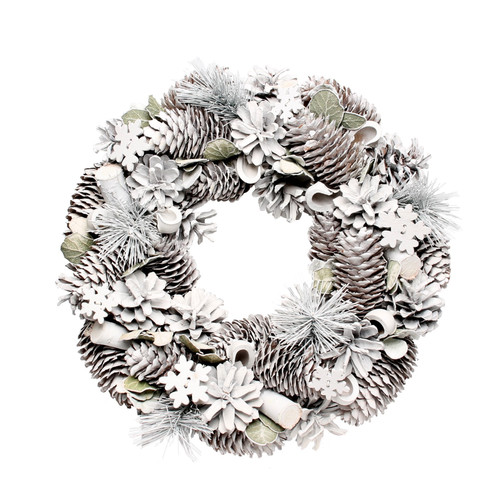 Woodland Frost Wreath with Snowflakes - Discontinued