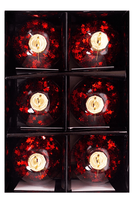 Red Star Confetti Place Card Holder Red Star Confetti Place Card Holder