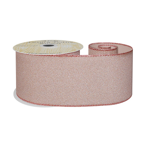 Rose Gold Metallic Ribbon (63mm x 10yd) 