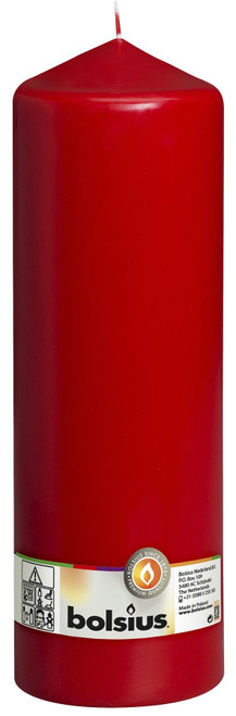 Bolsius Red Pillar Candle (300/98mm) - Discontinued