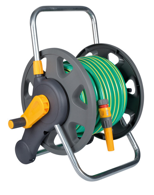 Hozelock 60m Hose Reel Set with 25m Hose and Fittings 2499R8173 - Discontinued