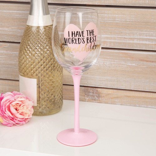 Grandchildren Wine Glass