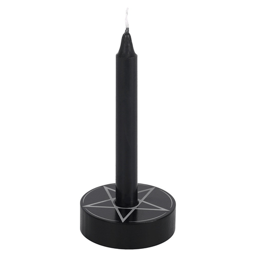 Pentagram Spell Candle Holder  Pentagram Spell Candle Holder