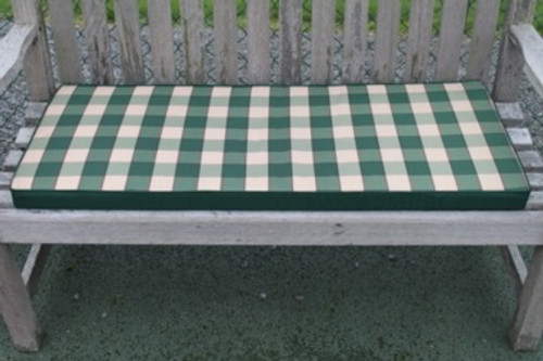 Cushion for 2 Seater Garden Bench Check Pattern - Discontinued