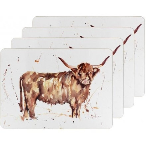 Countrylife Highland Cow Placemats (Set of 4) - Discontinued