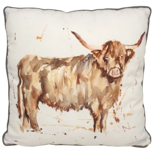 Country Life Highland Cow Cushion