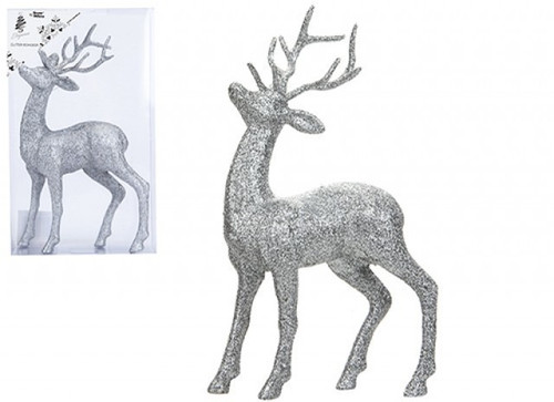 Silver Glitter Reindeer         