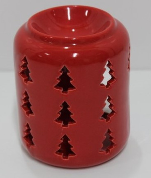 Red Christmas Tree Wax Warmer  - Discontinued