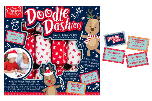 Doodle Dasher Game Crackers (Pack of 6)