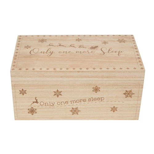 Light Wood Personalisable Christmas Eve Box - Discontinued