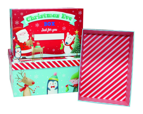 Nested Christmas Boxes - Santa & Friends (x3) - Discontinued