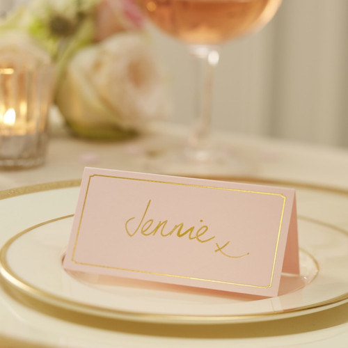 Gold Foiled Place Cards - Discontinued