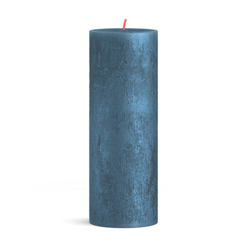 Blue Bolsius Shimmer Pillar Candle (190mm x 68mm)