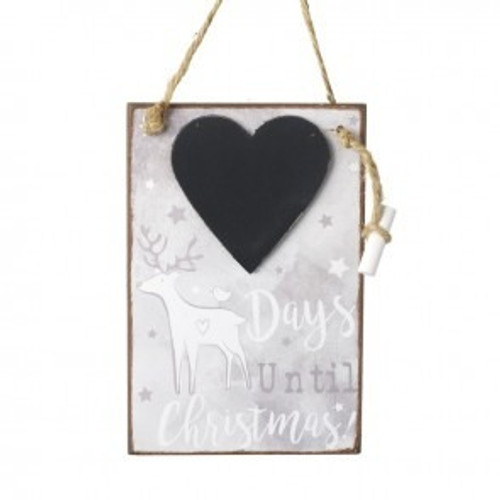 Love Heart Days Until Christmas Chalkboard - Discontinued