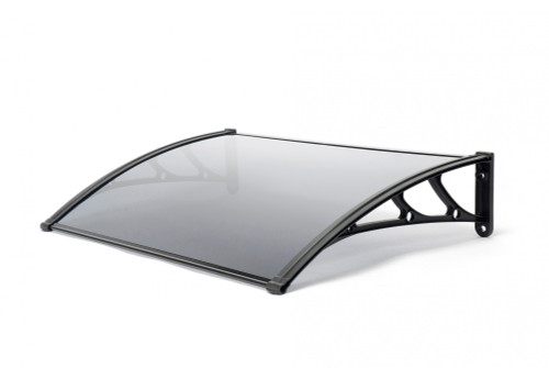 Greenhurst Black Tinted Door Canopy (1m)