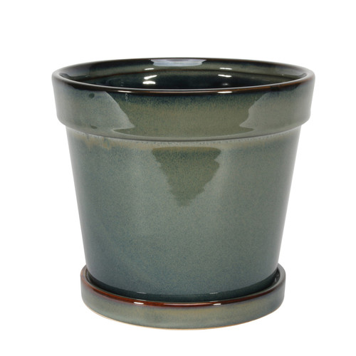 Green Vintage Ceramic Pot 17cm